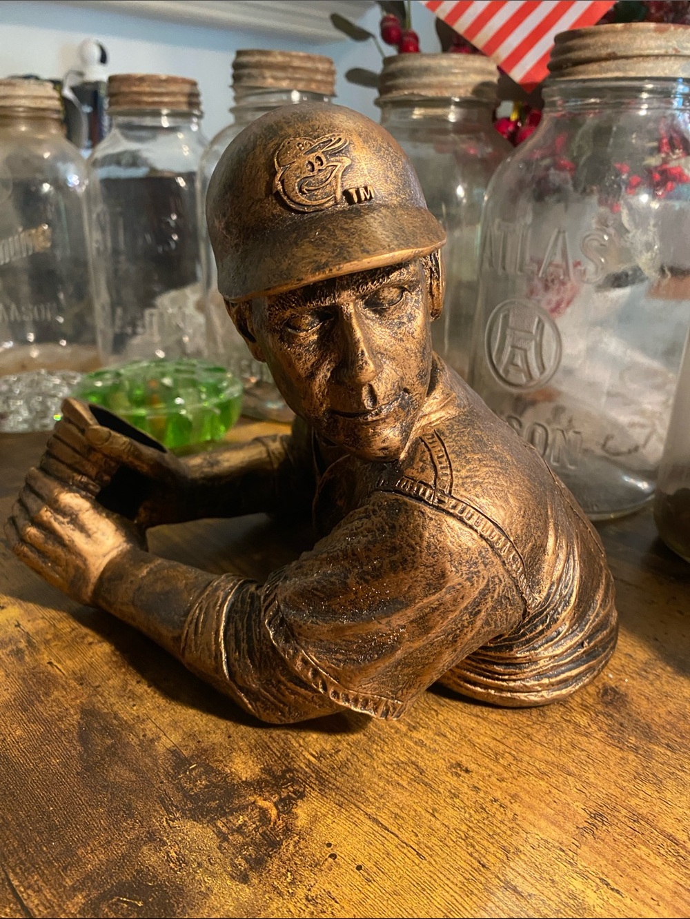 THE BAM VINO Baltimore O’s Baseball Player Figurine Statue